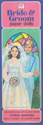 Vintage 1979 BRIDE GROOM PAPER DOLL RARE UNCUT HD LASR REPRODUCTION NO1TOP SELR 