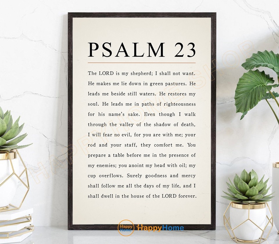 Psalm 23 ESV The Lord Is My Shepherd Bible Verse Wall Art Scripture psalm-23-esv-the-lord-is-my-shepherd-bible-verse-wall-art-scripture