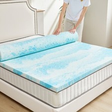 Memory Foam Comfort Bed Topper, Soft Mattress Pad for Camper or Sleeper Sofa