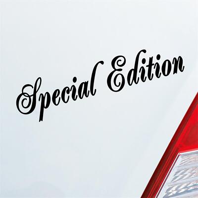 Auto Aufkleber Special Edition Car Tuning Motorrad 15x4 cm Sticker Heckscheibena