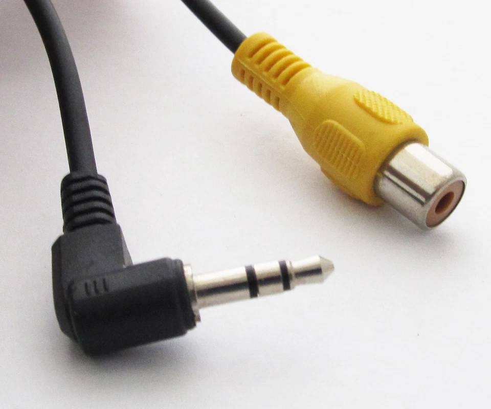 100pcs RCA Female to 3.5mm 1/8" Right Angle Stereo Male A/V Adapter Cable 15cm - Image 4 of 4