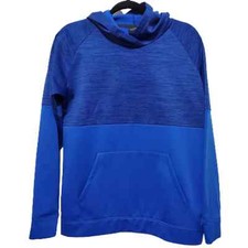 Reebok Royal Blue Pullover Hoodie Sweatshirt Athleisure Boy's Size XL