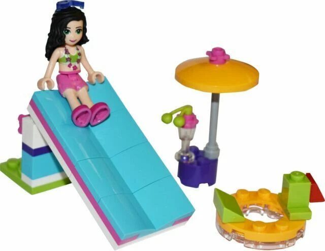 Lego Piscina Foam Slide Polybag 30401 Friends Minifigura Conjunto de Construcción Foto 2 de 2