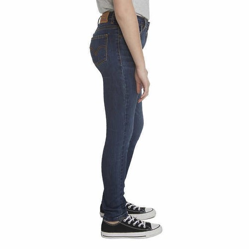 New! Youth Girls Levi's 720 High Rise Blue/Dark 5 Pocket Skinny Jean, Size 16 - Picture 2 of 7