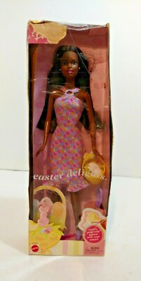 Rare Easter Delights African American Barbie Doll #B1804 MIB 2003