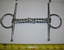 Stainless steel Double Twisted Wire Full Cheek Snaffle Horse Bit
