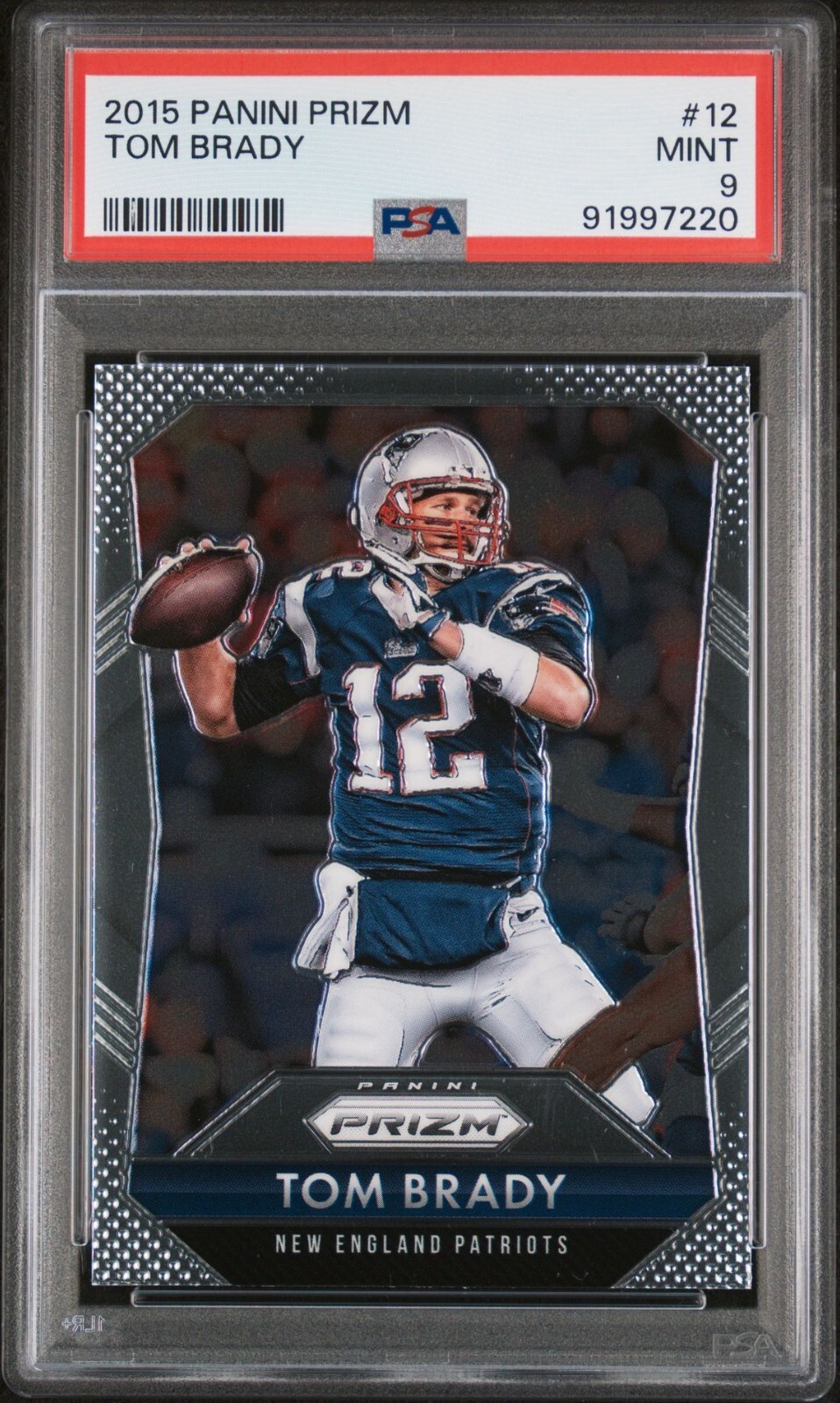 2015 Panini Prizm #12 Tom Brady - PSA 9 MINT