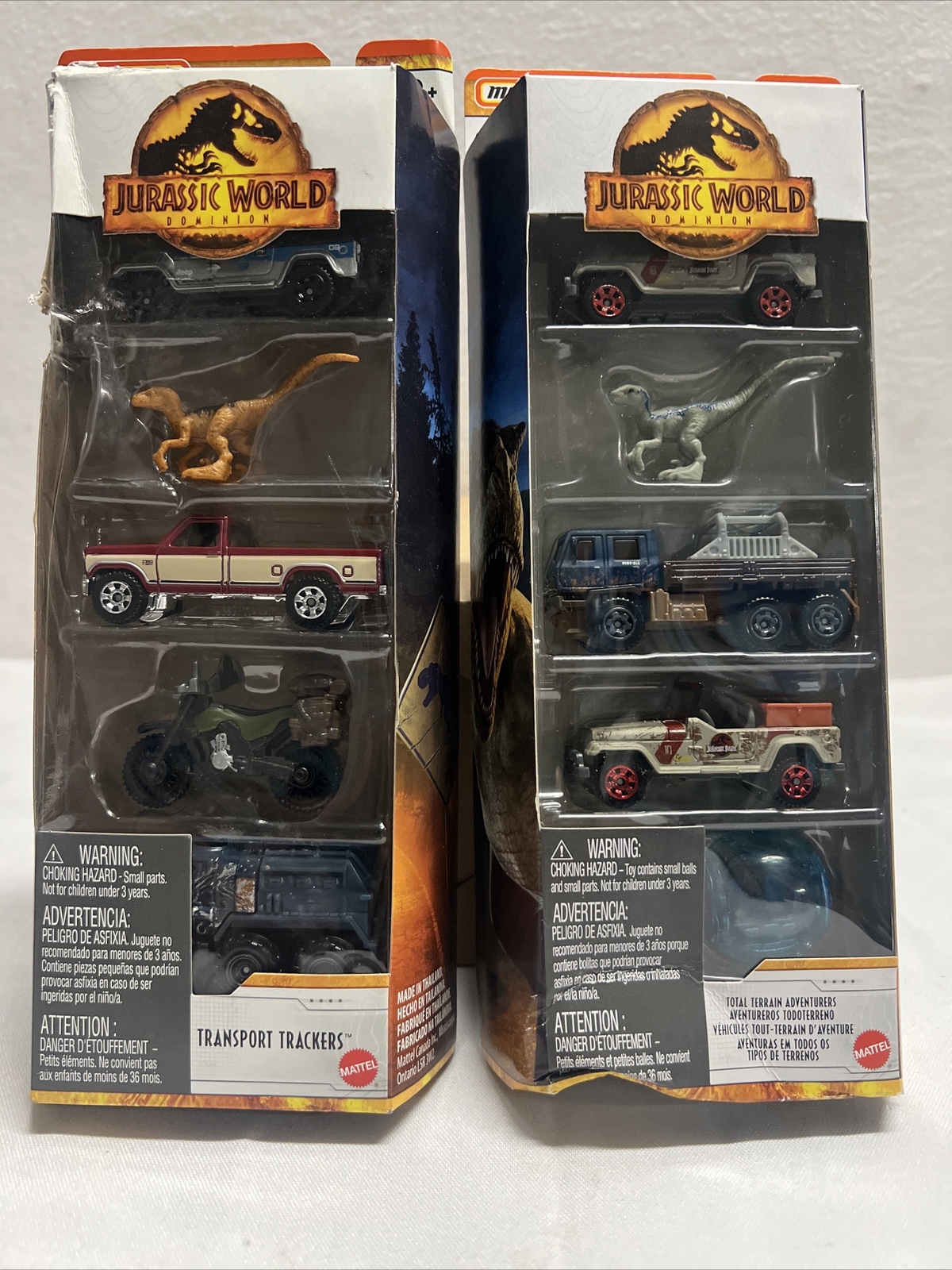 Matchbox 2022 Jurassic World Dominion Pack Transport Trackers