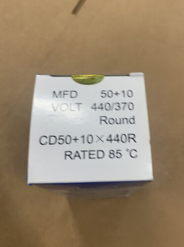 SUPCO CD50+10X440R ROUND DUAL RUN CAPACITOR (50+10 MFD X 440VAC)