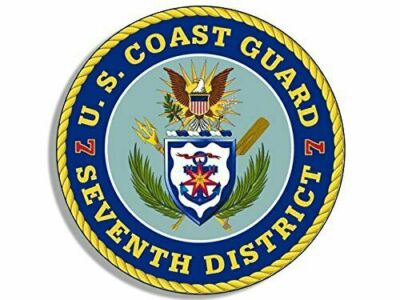 10cm Auto-Aufkleber Sticker Decal Laptop Uscg Coast Guard Seventh District F3203