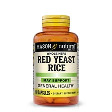 Mason Natural Red Yeast Rice - Improved Blood Circulation, Immune, 60 Capsules