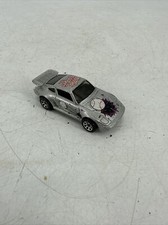Vintage Hot Wheels Silver Baseball Porsche 930 Home Run Silver Diecast Car 1989