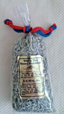 Oz bag ~ Free Shipping 5 100 /% Real Shredded Cash Money Currency $500.00