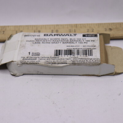 (100-Pk) Barwalt Scraper Blade Replacement 4'' BWT72710