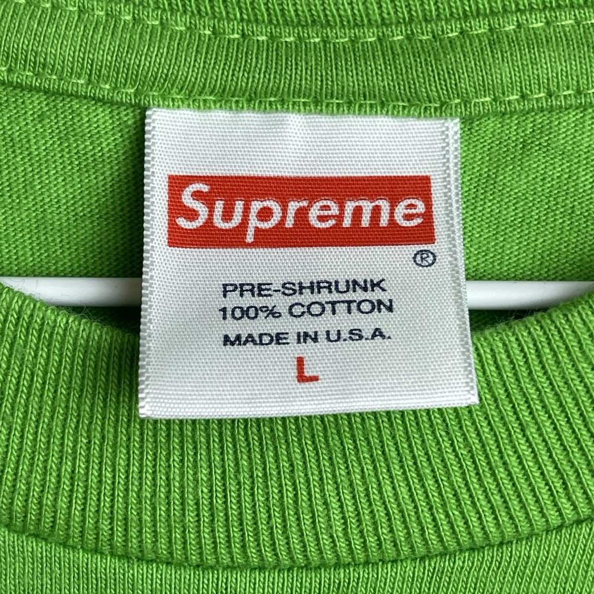 Supreme Kids I Love Satan Green Tee SS19 Adult Size Large L USA
