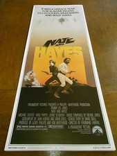 NATE AND HAYES (1983) TOMMY LEE JONES ORIGINAL INSERT POSTER NICE!+