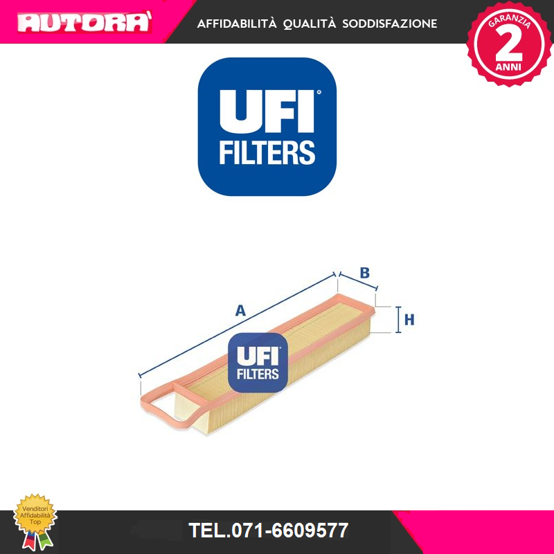 3034500 Filtro aria (MARCA UFI FILTER).