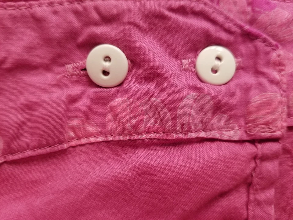 Blusa Camisa Top Sonoma Mujer Talla M Mediana Púrpura Rosa Floral Foto 3 de 4