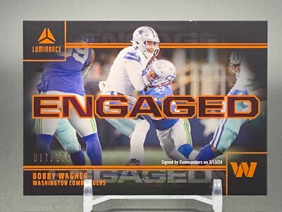 2024 Panini Luminance Engaged Orange ENG-BWR BOBBY WAGNER Commanders /100