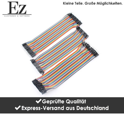 40x Dupont Kabel 20cm 24AWG Male Female Jumper Wire Arduino Breadboard Module
