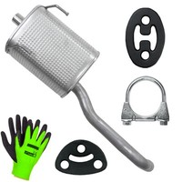 Auspuff EndschaldäMpfer Endtopf FüR Fiat Panda 2 1.1 1.2 (2003-08/2013)