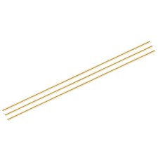 Brass Rods 2/5" x 35" Brass Solid Round Rod for DIY Craft Material Pack of 3