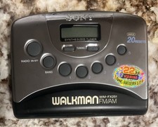 SONY Walkman WM-FX251 AM FM Cassette Player For Parts or Repair Only w/1 Tape