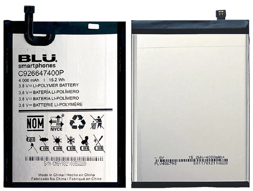 FOR BLU G51 Plus G0510ww Original OEM Phone Battery C926647400P 4000mAh 15.2Wh
