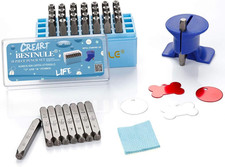 Metal Stamping Kit, Number and Letter Stamp Set A-Z, 0-9 and , Love Symbol , I