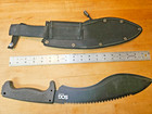 SOG  Kukri Fixed Blade Knife Black Stainless Steel Full Tang Combo Edge — photo 3