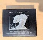 2024-W Proof $1 American Silver Eagle Box, OGP & COA