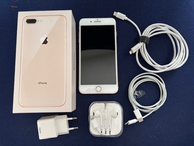Apple iPhone 8 Plus - 128GB - Gold (Ohne Simlock) A1897 (GSM) mit Kopfhörer uvm!