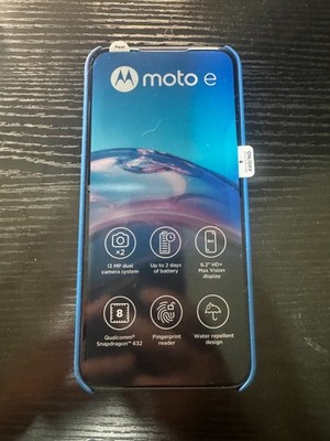Motorola Moto E (2020) - 32 GB - Midnight Blue (Unlocked) for sale