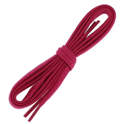 Les Lacets Français. Schnürsenkel flach und fein. 5mm, Baumwolle. Bolero Rose.  - 