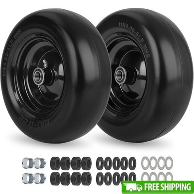 Puncture Proof Solid Tire Zero Turn Mowers Wheel Replacement Kit 330LBS Capacity