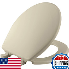 Bemis 730SLEC Slow Close Toilet Seat, Easy Clean Hinges and Durable Plastic Seat