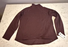 NEW RBX Plus Prime Ready To Roll Fleece Zip Mock Neck Pullover NWT - Plum - XXL