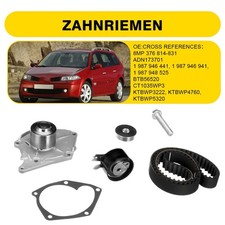 Zahnriemen Wasserpumpe Spannrolle Satz für Renault Megane Clio Laguna Kangoo II