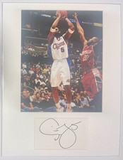 Cutino Mobley matted signed index card with photo 11x14 #1 Los Angeles Lakers 5