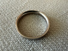 18ct White Gold Plain Wedding Band Ring Hallmarked Signed 3mm approx Size O