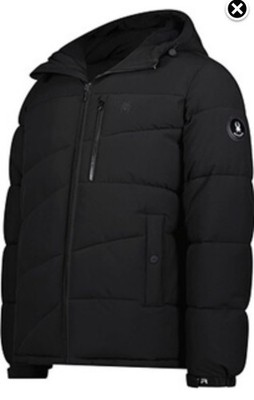 Spyder Men s Flex Shell Puffer Jacket with Fleece Lining Black Size small