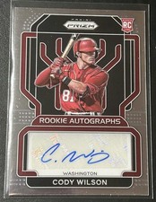 2022 Panini Prizm #RA-CY Cody Wilson RC Auto Washington Nationals