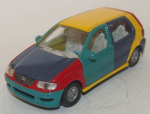 Siku 13XX VW Volkswagen Polo 3 Harlekin Modellauto 1:55 restomod - Imagen 2 de 5