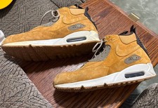 Nike Air Max 90 Sneaker Boots Winter Wheat Suede Size 15 Tan Lace Up Nike Air Max 90 Winter Premium Wheat Mens Shoes 683282-700  main image 3