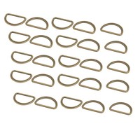 25 StüCk 30Mm Innenbreite Zinklegierung Flach Typ D GeschweißTer Ring Bronze