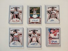 Lot of 6. 2025 Panini Stars and Stripes. All Autos and Patch Prospects. Baseball