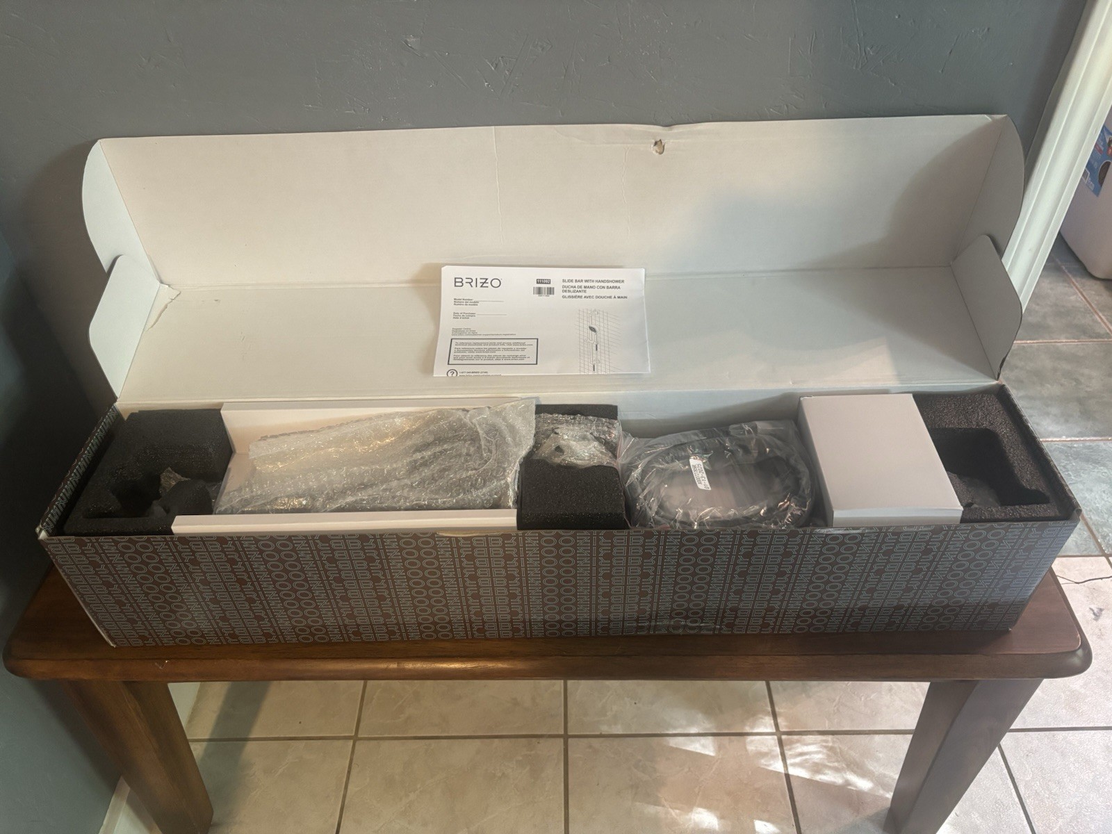 Brizo Allaria Multi-Function Slide Bar Handshower (Matte Black) 88767-BL 