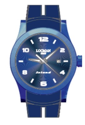 Locman Island Herrenuhr Stahl 0613B02S-BLBLWHSB 0613b02s-blblwhsb