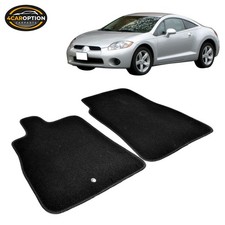 Fits 06-12 Mitsubishi Eclipse Floor Mats Carpet Nylon Black 2pc