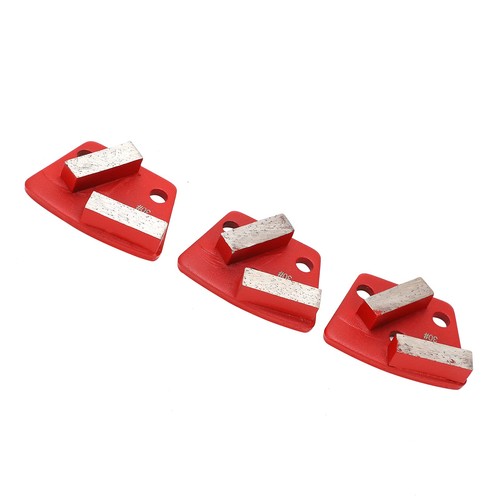 3PCS 30 Grit Trapezoid Diamond Grinding Disc, 2 Teeth Floor Grinding Pad Conc... - Foto 4 di 9